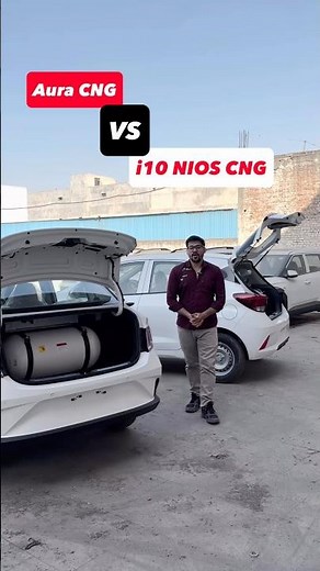 Hyundai Aura CNG vs i10 NIOS CNG Boot Space 🚕 Sedan vs Hatchback Taxi #hyundai #carsdaddy #CNGtaxi