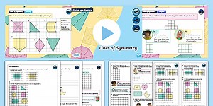 Year 5 Diving into Mastery: Step 5 Lines of Symmetry Teaching Pack