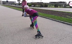 【轮滑教学】直排轮滑如何使用Powerslide刹车