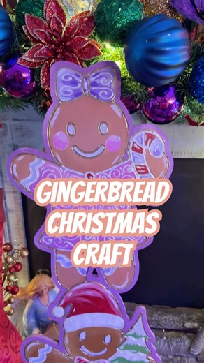 Painting some GIANT Gingerbread People CHRISTMAS CRAFT #christmascrafts