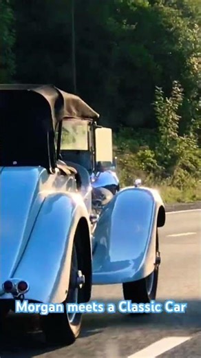 Morgan and a classic car #morgan #classiccars