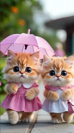 Cutest Cat Kitten Couple Ever 😍 | Heart-Melting Love Moments in 4K #cat #kitten #shorts #viralshorts