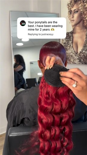 Hairspells Human Hair Products ❤️‍🔥Shop Bio Link🔥 on Instagram: "The color match!!!😍😍❤️❤️Who need a ponytail like this?👏💯 10$ coupon: HL10 if order 50$+ 💖 More hair style please DM me or 👇🏽 WhatsApp:+86 1364266557 #fyp #foryou #sleekponytail #ponytailwin #rawhairponytail#ponytailhairstyle #viral #blackhairstyles #extendedponytail #ponytail #hairvendor #humanhairponytail #ponytailtutorail #hairtrend #rawhair #lacefrontal #hdlace #frontal #laceclosure #humanhair #hairtrends #hairinspo #ha