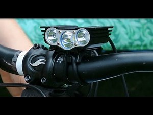 SolarStorm 6000LM XML T6 3x LED Bike Light - Unboxing and Install