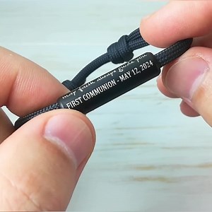Confirmation Gifts for Boys Girls, Gift for First Communion Personalized Engraved Bracelet Black, Religious Jewelry, Christian Gifts for Men - Etsy