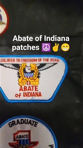 vintage abate of Indiana patches #biker #harleydavidson