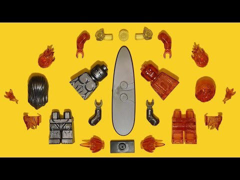 LEGO Human Torch & Silver Surfer | The Fantastic Four: First Steps | Unofficial Minifigure | Marvel