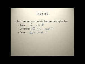 Greek Accentuation: The Basics