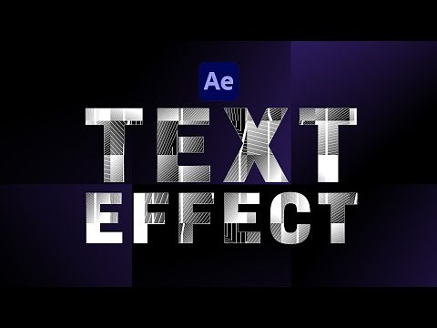 Abstract Text Effect in After Effects | Tutorial