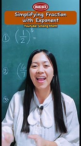 Simplifying Fraction with Exponent #fractions #mathpractice #mathschallenge #mathtutor #math #mathematics #mathtricks #mathisfun #MathTutoring #mathtutorials | Unang Math