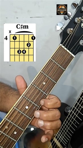 2 Open Position Of C#minor Chord Tutorial || How To Play C#minor Chord On Guitar Beginners Lesson ||