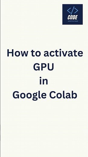 How to activate GPU in Google Colab