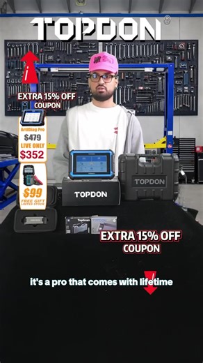 TOPDON ArtiDiag Pro Bidirectional Scan Tool, ECU Coding OBD2 Scanner Diagnostic Tool, 2 Years Free Update FCA Autoauth/35 Services/All System Diagnosis