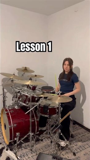 Lesson 1 on the way to become a drum girl #drummergirl
