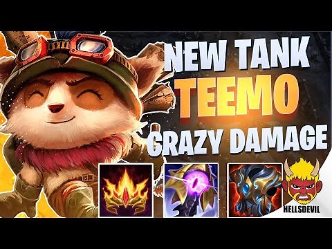 WILD RIFT | TANK TEEMO BUILD = CRAZY DAMAGE + UNKILLABLE | Challenger Teemo Gameplay | Guide & Build