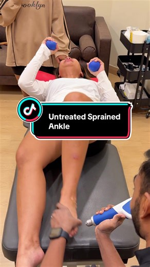 Here is what happens when you don’t treat a sprained ankle immediately. #fyp #asmr #chiropractic @Afifah Richie