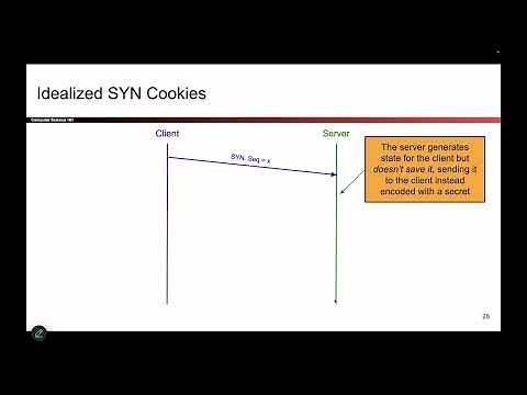 [Networking7, Video 10] SYN Cookies (Conceptual)
