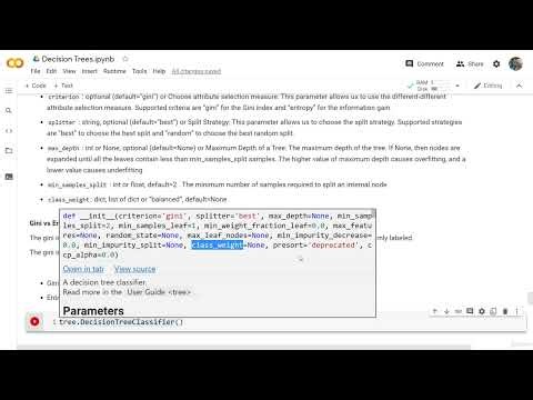 Decision Trees Hyper parameters