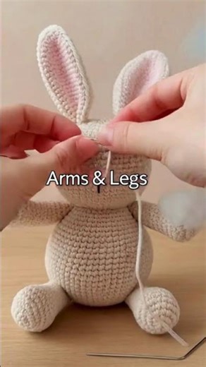 Wheat Stitch Bunny Crochet Pattern | Easter Amigurumi PDF + Video Tutorial|SmileAcross