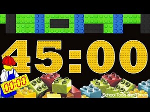 45 Minute 🟩 LEGO 🟦 Countdown Timer - LEGO Timer with Blocks 🟨🟥