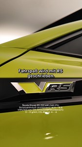 Ihr braucht noch mehr Argumente für den neuen Enyaq RS? autonotizen.de zeigt euch, was alles in dem sportlichen Elektro-SUV steckt. Hier geht's zum Konfigurator: https://skodade.info/enyaqrskonfigurator | Škoda