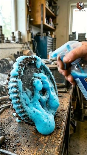 How to Remove Rust from a Gear Wheel | Easy DIY Metal Restoration Before & After #rust #shorts