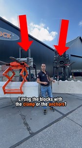 Lifting blocks with a clamp or anchors? Is one option better than the other? 🤔🧱 #Betonblock #concretemoulds #ConcreteBlocks #concrete | Betonblock - Moulds & Equipment