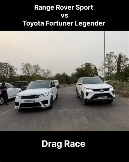 Drag Race Range Rover vs Legender #short #shorts #rangerover #fortuner