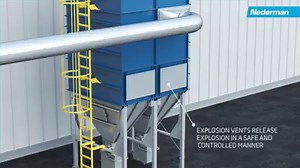 Having combustible dust at your workplace? Prevent the danger of dust explosions with our explosion isolation flap valves. Watch the video to learn how it works! #combustibledust #dustexplosions #explosionisolationvalves #atex #nfpa | Nederman
