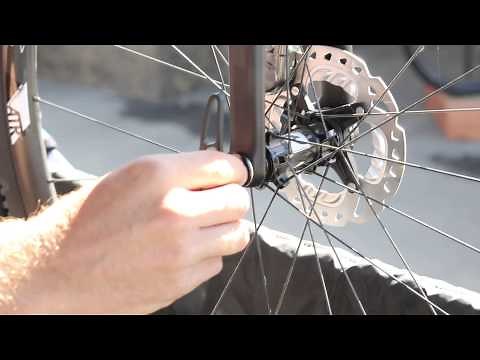 Felt's exclusive removable DT Swiss thru axle levers on its carbon cyclocross bikes