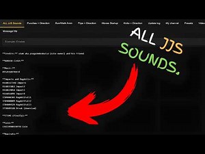 HOW TO GET ALL JJS SOUNDS | JJS Skill Builder
