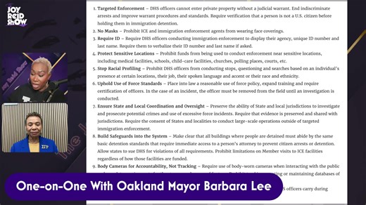 ABOUT JOY REID: Joy-Ann Lomena Reid (AKA Joy Reid) is a best-selling American author, political journalist and TV host. She was a national correspondent for MSNBC and is best known for hosting the Emmy-nominated, NAACP Award-winning political commentary and analysis show, The ReidOut, from 2020 to 2025. Her previous anchoring credits include The Reid Report (2014–2015) and AM Joy (2016–2020). STAY CONNECTED WITH THE SHOW: Website: https://www.joyannreid.com Merch: https://shop.thejoyreidshow.com