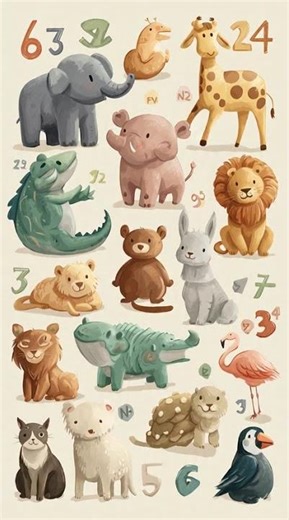 Adorable Animals Teach Basic Numbers and Math