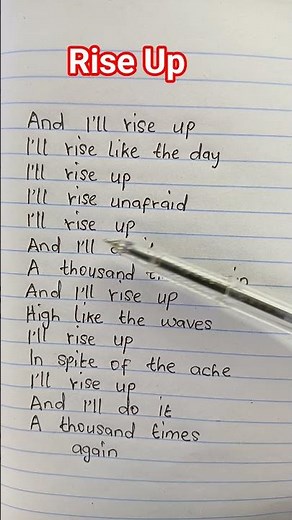 Rise Up song by Andra Day #riseup #andraday #motivationalsong #songlyrics