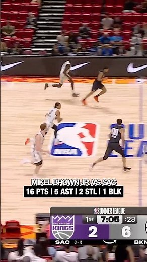 Mikel Brown Jr. = HOOPER 🔥 #brooklynnets #nba #summer