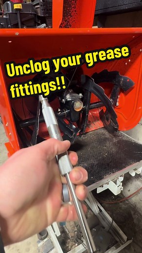 Remove all clogs from grease fittings!! #mechanic #mechanical #grease #greasefitting #fypシ