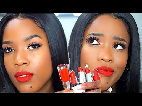 THE BEST RED LIPSTICK COMBOS FOR DARK SKIN!