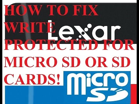 How to Fix Write Protected Micro SD or SD Card