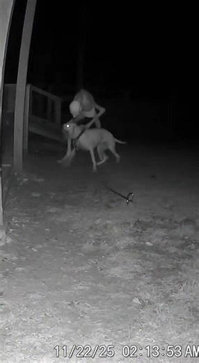 JUMP SCARE! Unidentified Cryptid Tries to Grab Dog (Trail Cam Footage) 😱