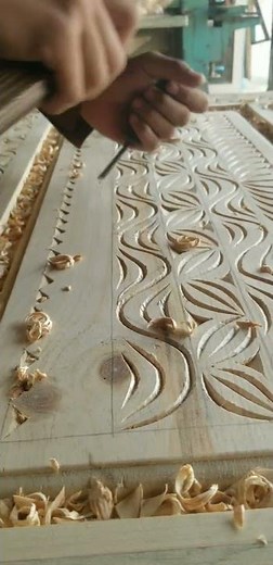 Wood carving art — every detail carved with passion ✨”