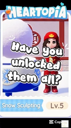 Heartopia Snow Sculpture Collection Guide ❄️ 1⭐–5⭐