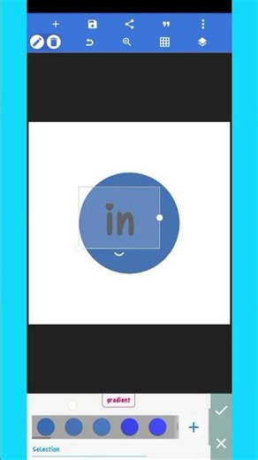 linkedin app logo Design on pixllab #pixelarmy #pixellab #logodesign #youtubeshorts #creative #viral