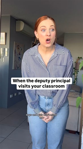 Emily Kristopher on Instagram: "I’m not here! . . . . . . #primaryschool #teacherfunny #deputyprincipal #classroom #teacherskit #comedy #students #teachers"
