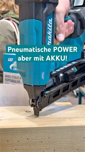 🔩 PNEUMATIK-POWER ohne Kompressor! MAKITA DBN601 18V Akku-Stauchkopfnagler im SPEED CHECK #shorts