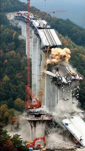 Bridge Collapse During Construction 🚧💥 | Engineering Failure Caught on Camera
