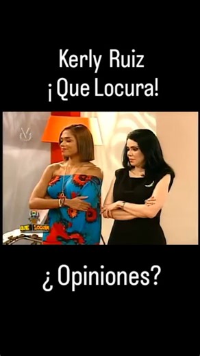 ELMAGNATE on Instagram: "Kerly Ruiz en el programa ¡ Que locura ! Ya fuera de su personaje de la Bomba. En el video soy @dayralambis " si esta llorando mucho no la necesitamos " 😂😂😂 #venezuela #merida #zulia #caracas"
