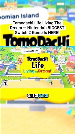 Tomodachi Life Living The Dream — Nintendo's BIGGEST Switch 2Game Is HERE! #shorts