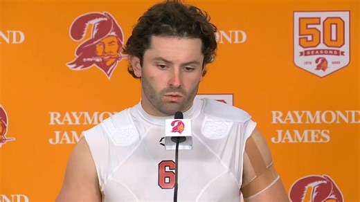 WATCH: "This one is going to haunt me." #Bucs quarterback Baker Mayfield takes blame for the loss to the #Falcons. | Mark Skol Jr. FOX 13