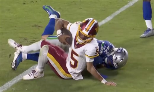 Video of Commanders Jayden Daniels Breaking His Arm - BlackSportsOnline