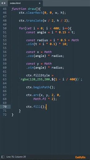 Hypnotic spiral animation | HTML, CSS & JS